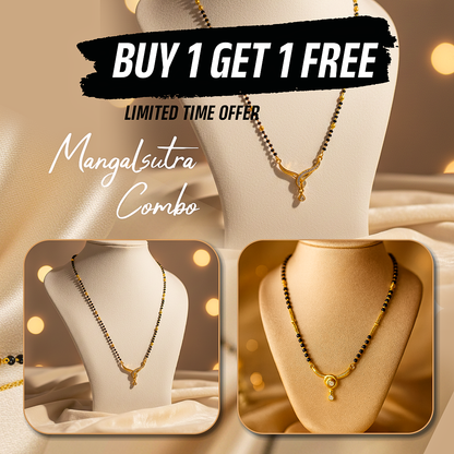 ✨ Elegant Jewelry & Mangalsutra Combo — Perfect Harmony of Tradition & Style ✨