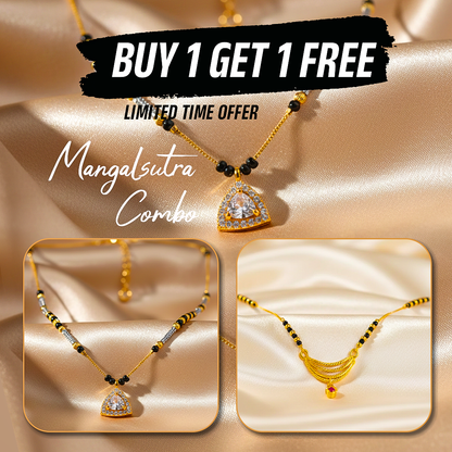 ✨ Elegant Jewelry & Mangalsutra Combo — Perfect Harmony of Tradition & Style ✨