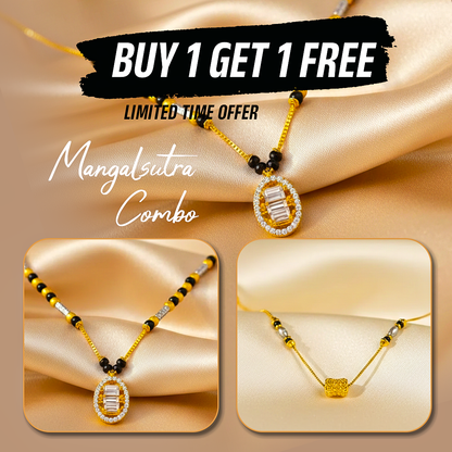 ✨ Elegant Jewelry & Mangalsutra Combo — Perfect Harmony of Tradition & Style ✨