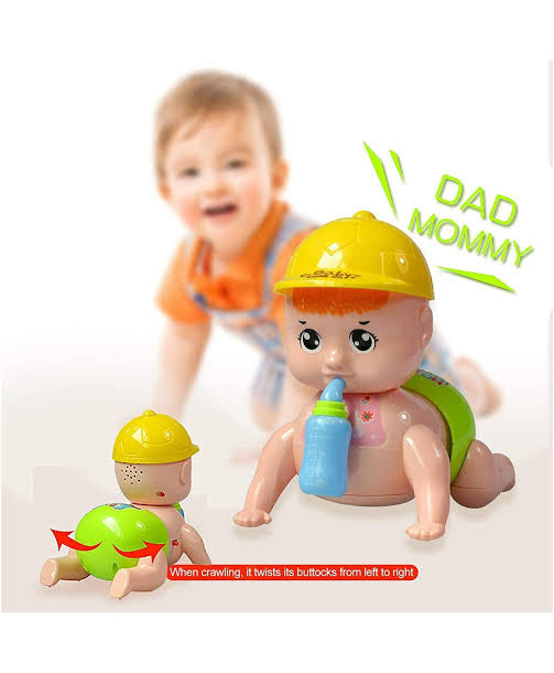 Crawling Baby Toy With Lighting Music For New Born Baby